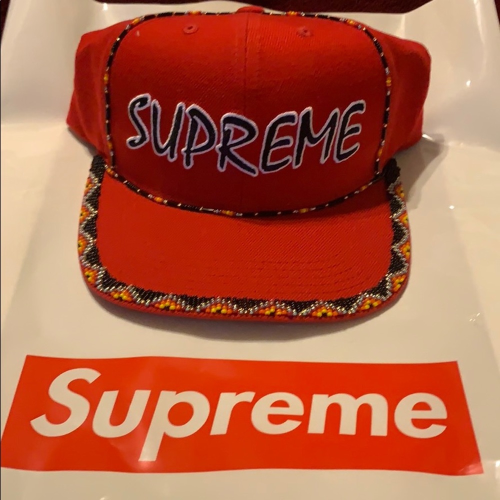 Supreme BEADED 6- PANEL CAP Brand new (DS)